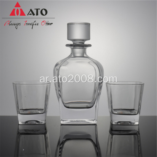 قيادة Freethick Bottom Clear Crystal Whisky Decanter